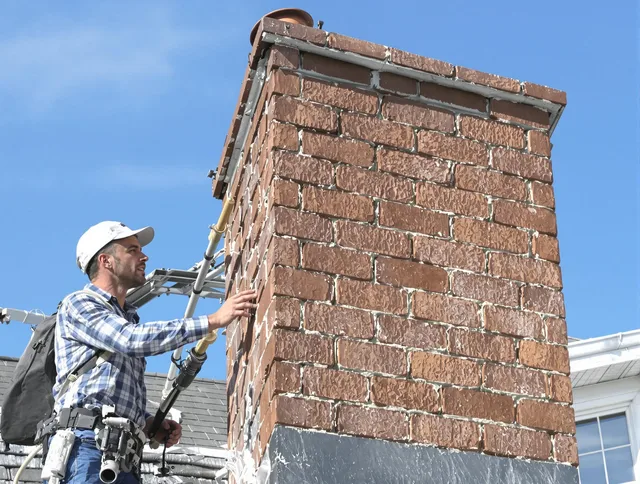 Brickwork for a chimney rebuild by Menifee Chimney Sweep in Menifee, CA