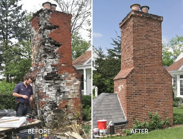 Menifee Chimney Sweep performing a full chimney restoration in Menifee, CA