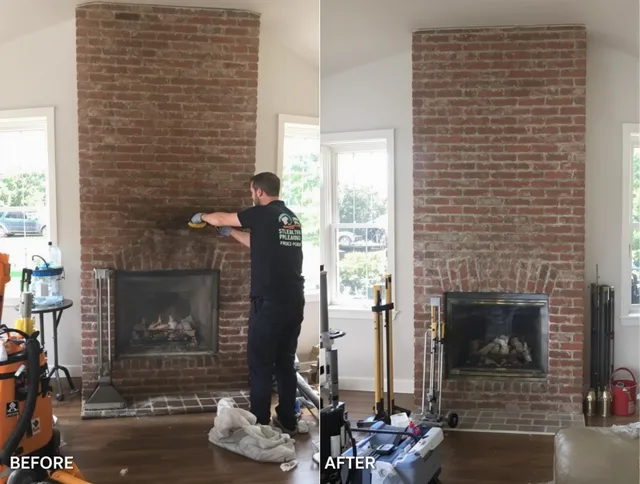 Finished chimney sweeping service by Menifee Chimney Sweep in Menifee, CA
