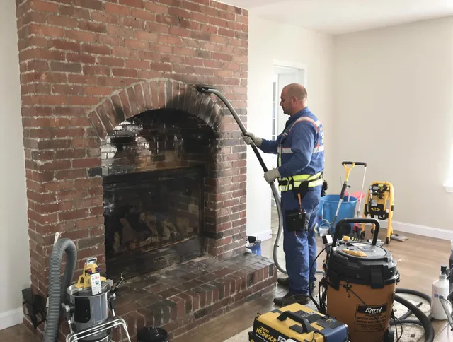 Menifee Chimney Sweep expert performing detailed chimney sweep in Menifee, CA