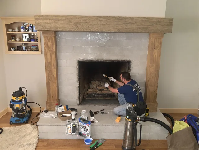 Detailed creosote removal process by Menifee Chimney Sweep in Menifee, CA