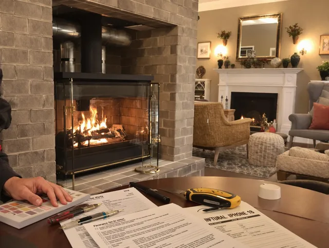 Menifee Chimney Sweep verifying fireplace safety measures in Menifee, CA